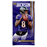 Wholesale-Baltimore Ravens Spectra Beach Towel 30" x 60" Lamar Jackson