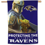 Wholesale-Baltimore Ravens / Star Wars Mandalorian Vertical Flag 28" x 40"