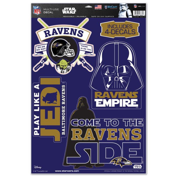 Wholesale-Baltimore Ravens / Star Wars Star Wars Multi-Use Decal 11" x 17"