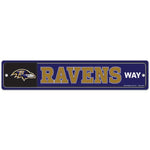 Wholesale-Baltimore Ravens Street / Zone Sign 3.75" X 19"