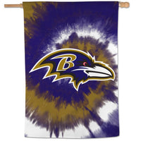 Wholesale-Baltimore Ravens Tie Dye Vertical Flag 28" x 40"