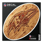 Wholesale-Baltimore Ravens WOOD All Surface Decal 6" x 6"