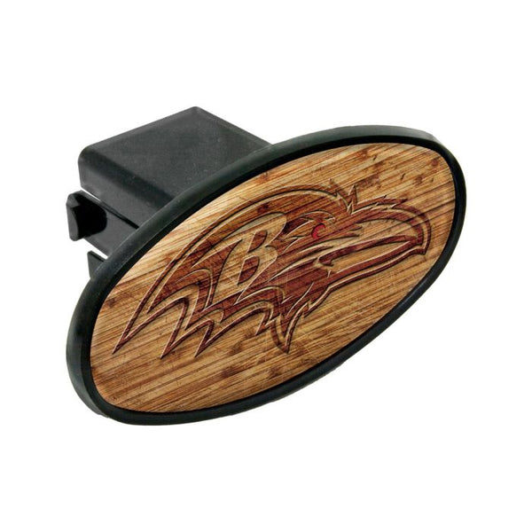 Wholesale-Baltimore Ravens WOOD Oval 2" Hitch Receiver