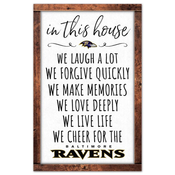 Wholesale-Baltimore Ravens Wood Sign 11" x 17" 1/4" thick