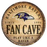 Wholesale-Baltimore Ravens Wood Sign 14" Rnd