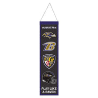 Wholesale-Baltimore Ravens Wool Banner 8" x 32"