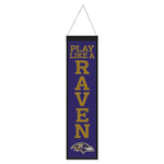 Wholesale-Baltimore Ravens Wool Banner 8" x 32"