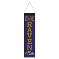 Wholesale-Baltimore Ravens Wool Banner 8" x 32"