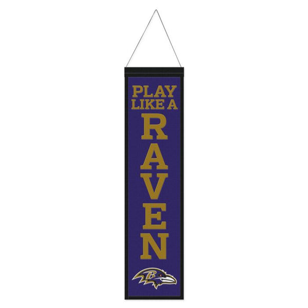 Wholesale-Baltimore Ravens Wool Banner 8" x 32"