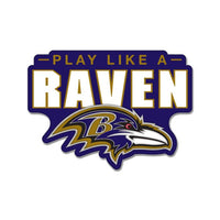 Wholesale-Baltimore Ravens slogan Collector Enamel Pin Jewelry Card