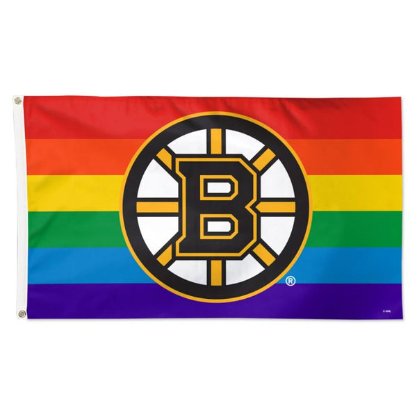 Wholesale-Boston Bruins PRIDE Flag - Deluxe 3' X 5'