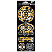 Wholesale-Boston Bruins Prismatic Decal 4" x 11"