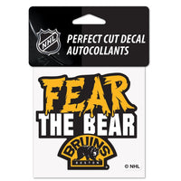 Wholesale-Boston Bruins Slogan Perfect Cut Color Decal 4" x 4"