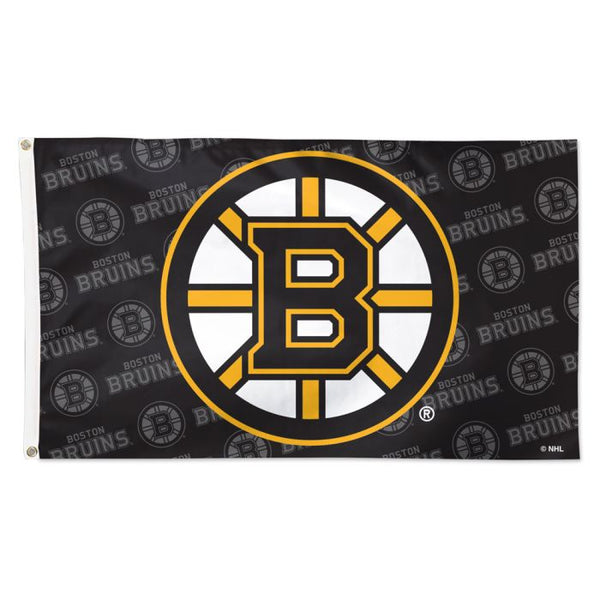 Wholesale-Boston Bruins Step and Repeat Flag - Deluxe 3' X 5'