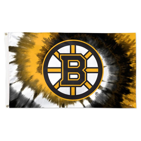 Wholesale-Boston Bruins TDYE Flag - Deluxe 3' X 5'