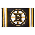 Wholesale-Boston Bruins V STRIPE Flag - Deluxe 3' X 5'