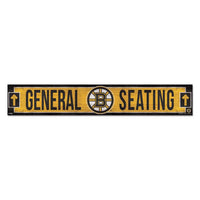 Wholesale-Boston Bruins Wood Sign 6"x36" 3/8" thick