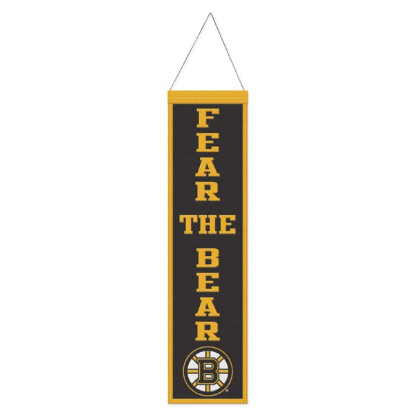 Wholesale-Boston Bruins Wool Banner 8" x 32"