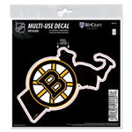 Wholesale-Boston Bruins state shape All Surface Decal 6" x 6"