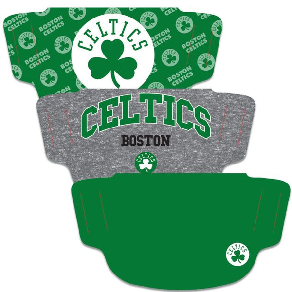 Wholesale-Boston Celtics Fan Mask Face Cover 3 Pack