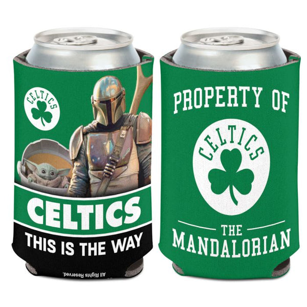 Wholesale-Boston Celtics / Star Wars Mandalorian Can Cooler 12 oz.