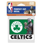 Wholesale-Boston Celtics / Star Wars mandalorian Perfect Cut Color Decal 4" x 4"