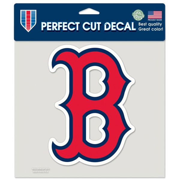 Wholesale-Boston Red Sox B Perfect Cut Color Decal 8" x 8"