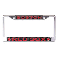 Wholesale-Boston Red Sox CARBON Lic Plt Frame S/L Printed