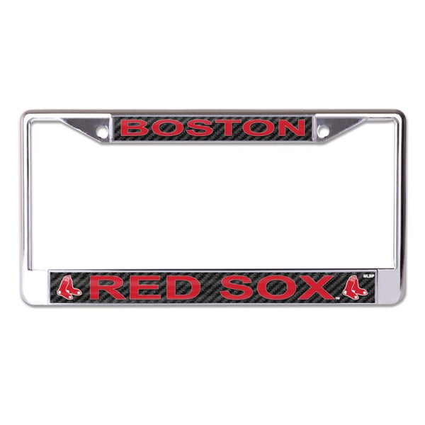 Wholesale-Boston Red Sox CARBON Lic Plt Frame S/L Printed