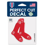 Wholesale-Boston Red Sox / Cooperstown Cooperstown Perfect Cut Color Decal 4" x 4"