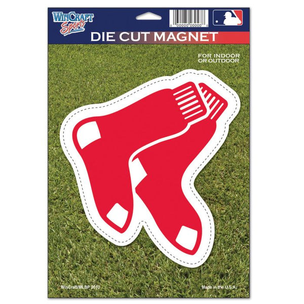 Wholesale-Boston Red Sox Die Cut Logo Magnet 6.25" x 9"