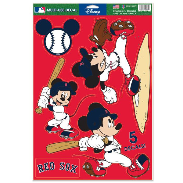 Wholesale-Boston Red Sox / Disney MICKEY Multi-Use Decal 11" x 17"