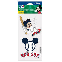 Wholesale-Boston Red Sox / Disney Perfect Cut Decal Set of Two 4"x4"