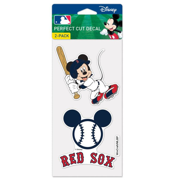 Wholesale-Boston Red Sox / Disney Perfect Cut Decal Set of Two 4"x4"