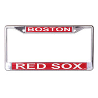 Wholesale-Boston Red Sox GLITTER Lic Plt Frame S/L Printed