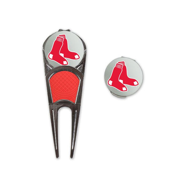 Wholesale-Boston Red Sox Golf Mark/Tool/H Clip Combo*