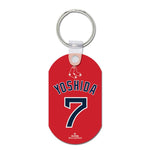 Wholesale-Boston Red Sox Metal Key Ring - Aluminum Masataka Yoshida