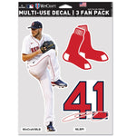 Wholesale-Boston Red Sox Multi Use 3 Fan Pack Chris Sale