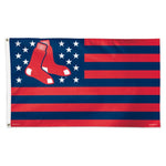 Wholesale-Boston Red Sox / Patriotic Flag - Deluxe 3' X 5'