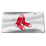 Wholesale-Boston Red Sox SILVER Specialty Acrylic License Plate