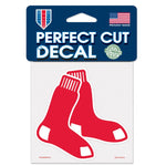 Wholesale-Boston Red Sox Socks Perfect Cut Color Decal 4" x 4"