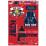 Wholesale-Boston Red Sox / Star Wars Darth Vader &amp; Yoda Multi-Use Decal 11" x 17"