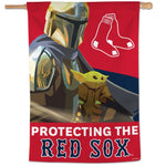 Wholesale-Boston Red Sox / Star Wars Mandalorian Vertical Flag 28" x 40"