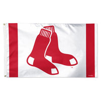 Wholesale-Boston Red Sox V STRIPE Flag - Deluxe 3' X 5'