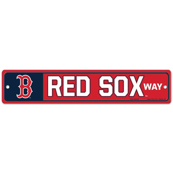 Wholesale-Boston Red Sox Way Street / Zone Sign 3.75" x 19"