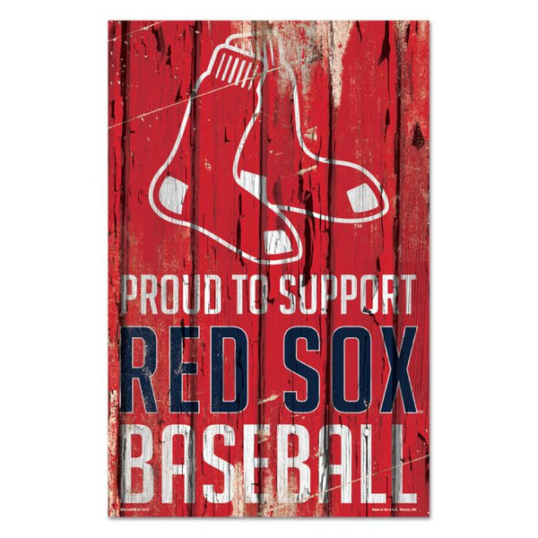 Wholesale-Boston Red Sox Wood Sign 11" x 17" 1/4" thick