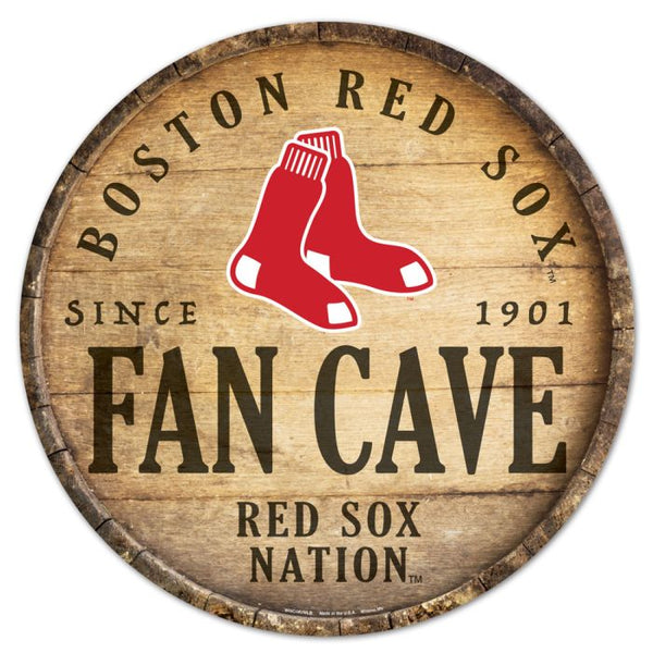 Wholesale-Boston Red Sox Wood Sign 14" Rnd