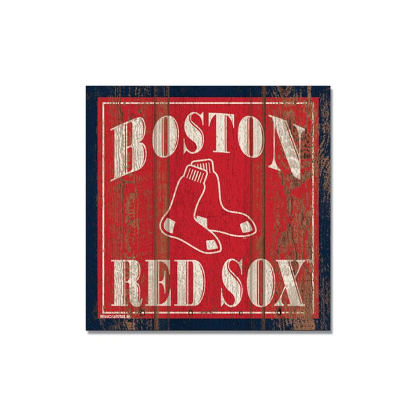 Wholesale-Boston Red Sox Wooden Magnet 3" X 3"