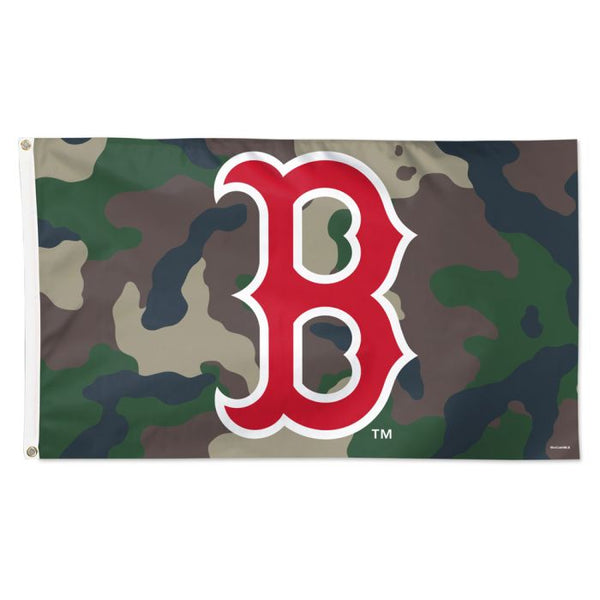 Wholesale-Boston Red Sox camo Flag - Deluxe 3' X 5'