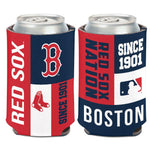 Wholesale-Boston Red Sox color block Can Cooler 12 oz.